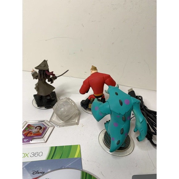 Xbox 360 Disney Infinity 1.0 Starter Pack COMPLETE with Manual 3 Figures Base - Picture 6 of 7